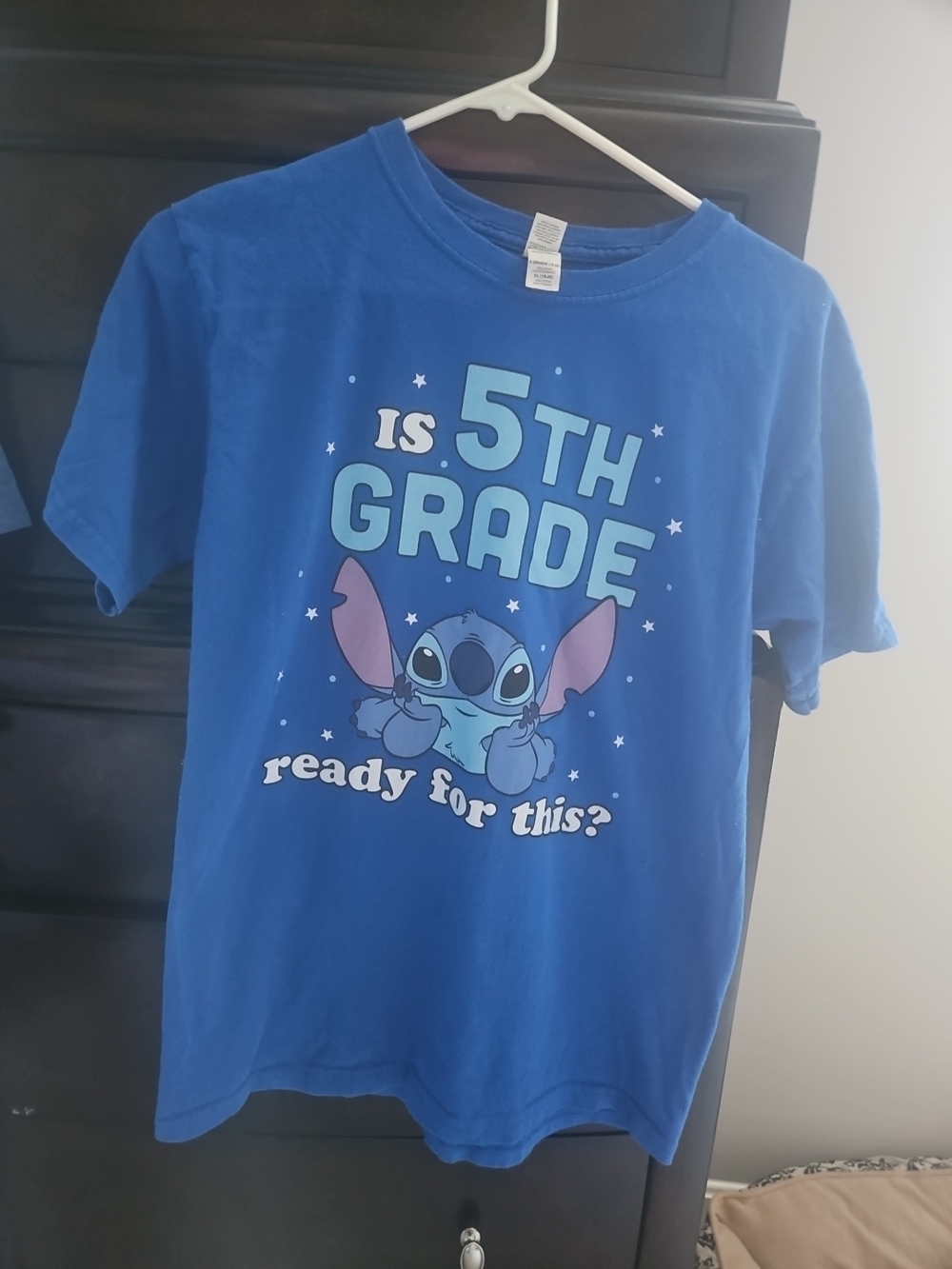 Disney Blue Kids '5th Grade' Stitch Graphic Tee